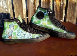 Jaime-Becker---Rick-and-Morty-custom-sneakers